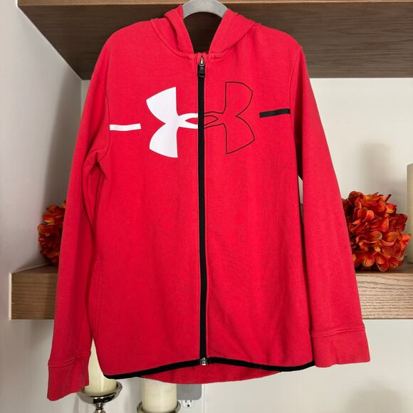 Under Armour Loose Fit Zip Down Hooded Sweatshirt - Picture 1 of 5